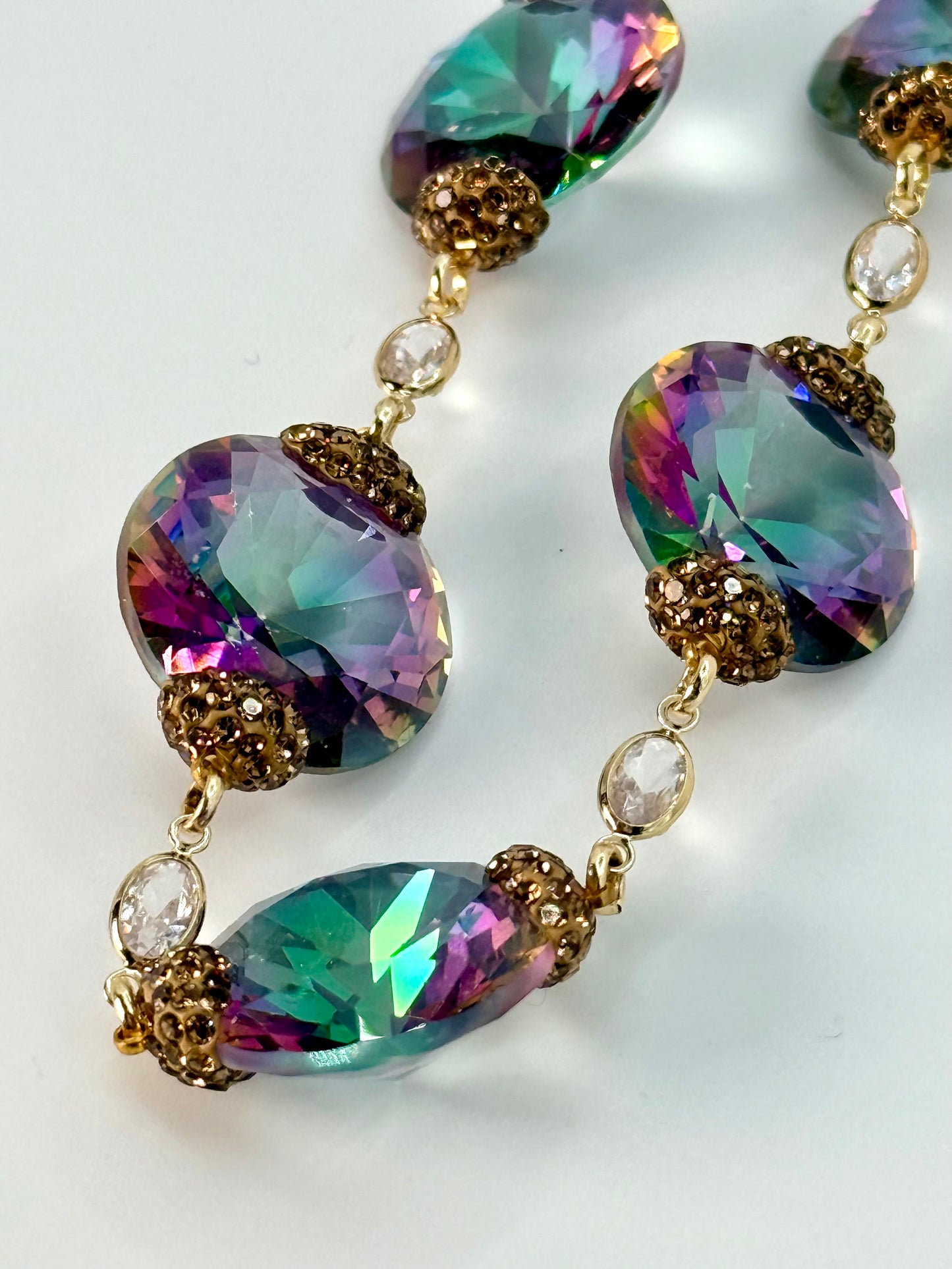 Mystic Topaz  Long Necklace