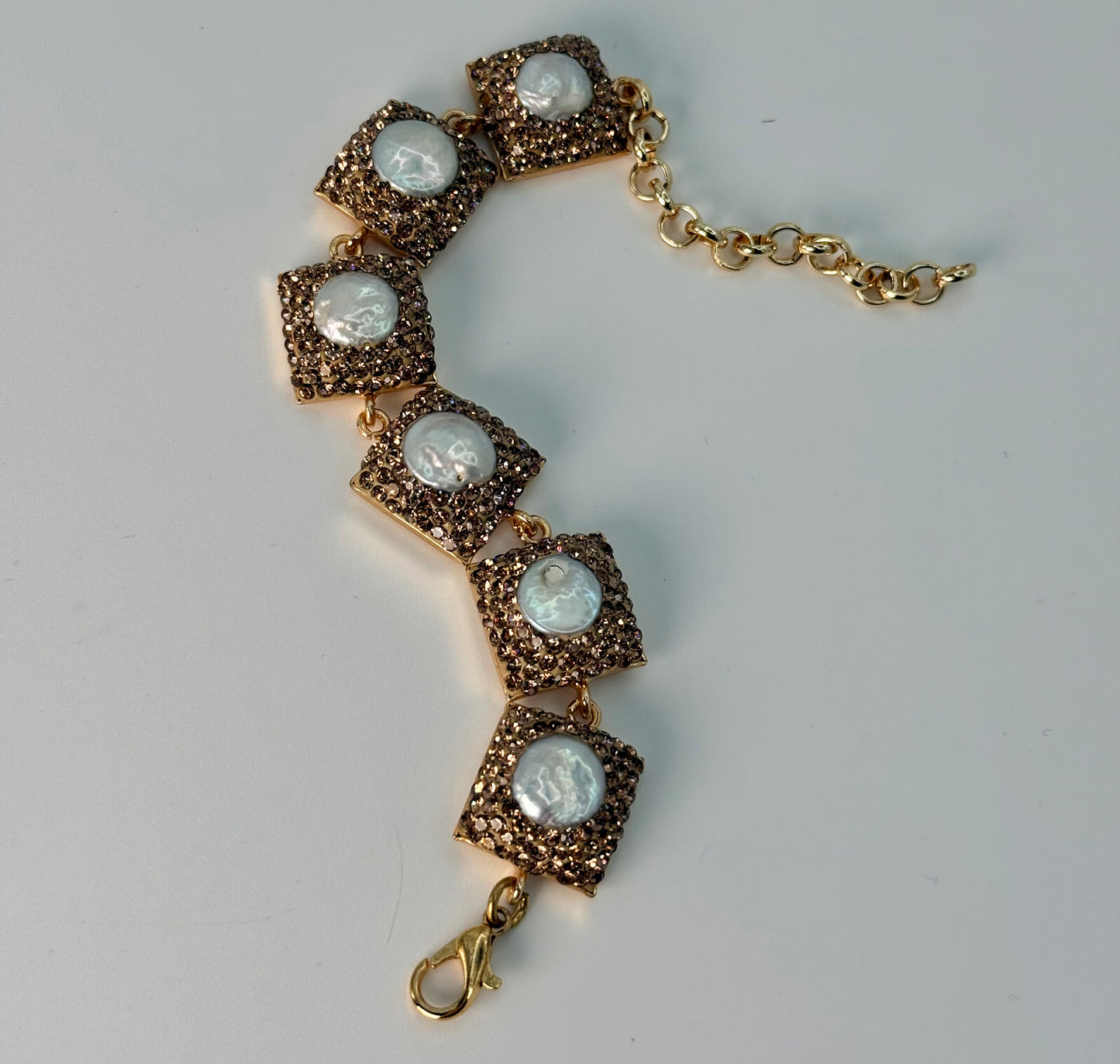 Mother of Pearl Statement Bracelet