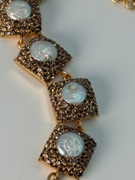 Mother of Pearl Statement Bracelet