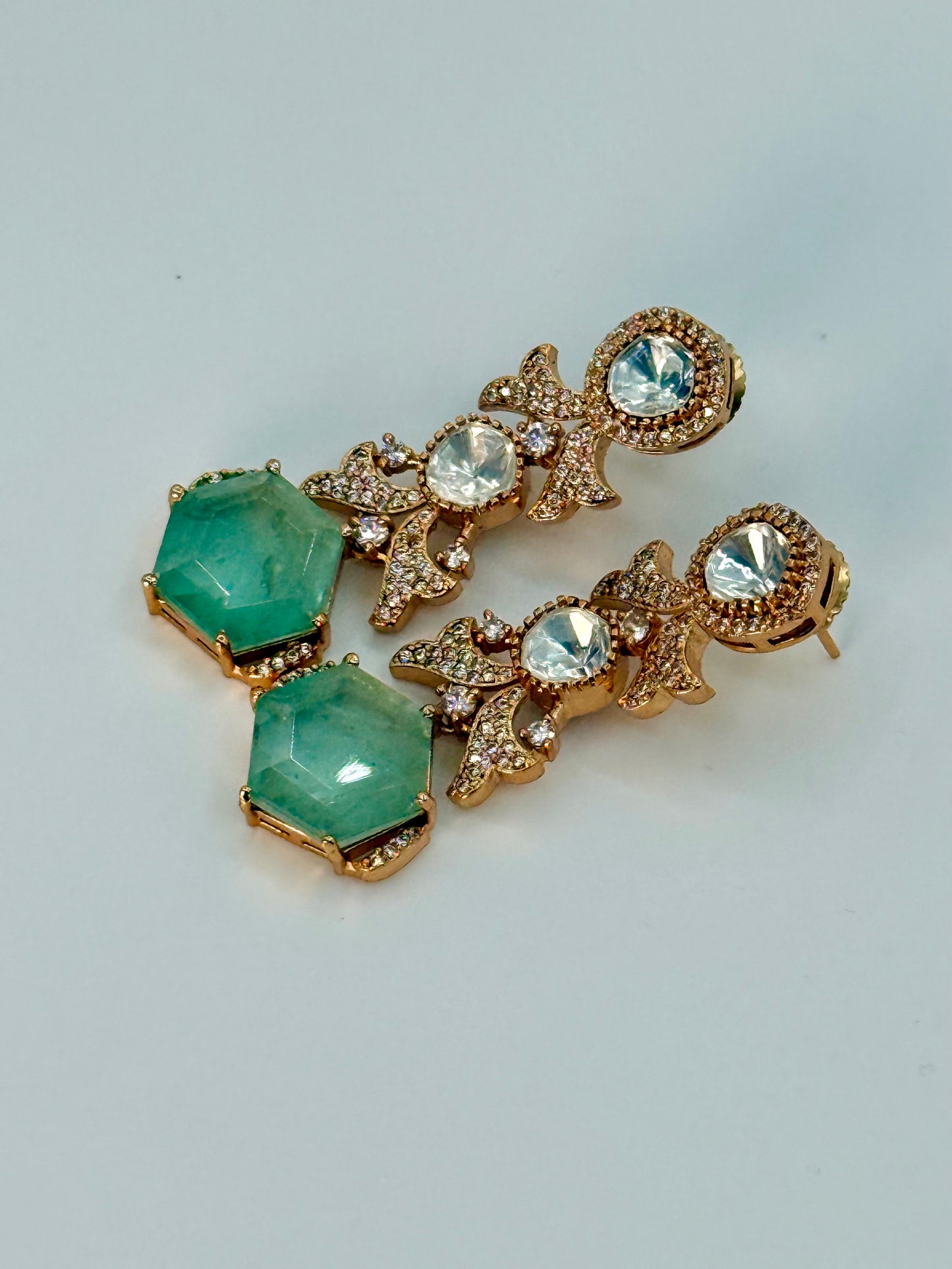 Polki & Crushed Stone Necklace Set